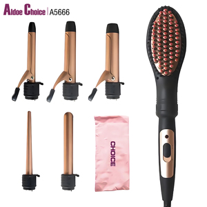 Meilleure vente de <span class=keywords><strong>fer</strong></span> <span class=keywords><strong>à</strong></span> <span class=keywords><strong>friser</strong></span> interchangeable PTC chauffant en céramique numérique professionnel - Product Image 1