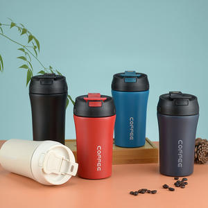 Vaso de acero inoxidable para café 304, taza de viaje aislada, taza de café portátil con pajita para mujer - Product Image 5