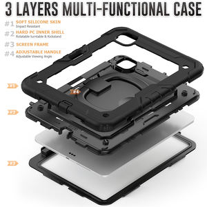 เคสซิลิโ<span class=keywords><strong>ค</strong></span>นกันกระ<span class=keywords><strong>แท</strong></span>กพร้อมหูจับป้องกันการตกสำหรับ iPad <span class=keywords><strong>Pro</strong></span> M4 M5 ขนาด 11 นิ้ว - Product Image 6