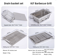 Nouvelle conception 2025, module IGt, table pliante de camping, table en métal extérieure relevable pour cuisine mobile, barbecue, boisson au thé
