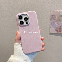 Coque de téléphone de Protection d'objectif à grand trou de style minimaliste Lichicase pour IPhone 16 16E 16Plus 16Pro 16ProMax étui antichoc