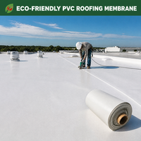 Membrane imperméable en PVC renforcé moderne avec résistance aux UV et au vieillissement pour l'étanchéité des toits de cuisine et des sous-sols