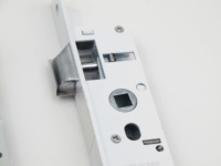 Serrure à mortaise étroite en aluminium de sécurité Euro pour porte, fabriquée en Chine, avec cylindre, clé et bouton, pour une sécurité accrue