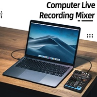 Depusheng M4 – Mini-mélangeur Audio Portable, Portable, numérique, USB, Studio d'enregistrement, 4 canaux, meilleure vente