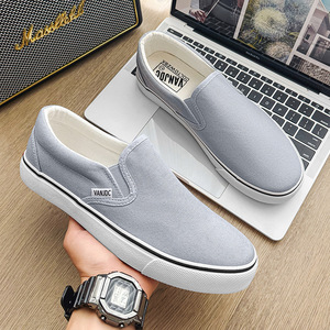 Mocassins à plateforme unisexe en toile respirante pour le travail, style décontracté, couleur unie, printemps-automne - Product Image 3