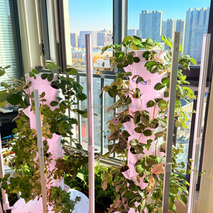 Torre Idroponica <span class=keywords><strong>a</strong></span> 7 Livelli Certificata CE con Luce LED per Coltivazione, Giardino Verticale <span class=keywords><strong>da</strong></span> Interno, Sistema di Irrigazione Automatico per Serra Domestica - Product Image 4