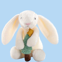 Vente en gros, Meilleures ventes : Jouets en peluche mignons et moelleux en forme de lapin de Noël de dessin animé, jouets pour machine à griffes pour garçons