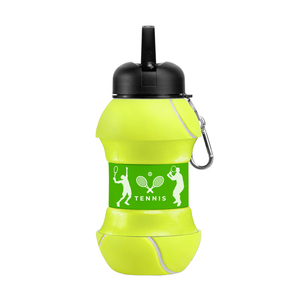 Kids Sports Silicone <b>Water</b> <b>Bottle</b> Collapsible <b>Football</b> Soccer Ball Drinking Cup Leak Proof <b>Water</b> <b>Bottle</b> for School - Product Image 5
