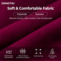 Pantalon de yoga micro-évasé en tricot, coupe ajustée, nouvelle conception Dingtai pour femmes, longueur intégrale, ourlet évasé, en nylon et élasthanne doux, décontracté