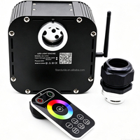 Kit de plafonnier à fibres optiques 50W avec effet scintillant, contrôle Bluetooth ou DMX, télécommande RF murale haute puissance pour usage intérieur