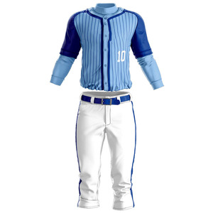 Conjunto de Uniforme de Béisbol de Manga Corta para Invierno, Transpirable, Ligero y Ecológico, con Nombre de Equipo Personalizado, Venta al Por Mayor, MOQ Bajo - Product Image 1