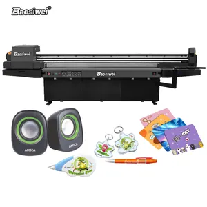 Baosiwei 2513 Large Format Fast Speed UV Flatbed inkjet printer for Silicone Cell phone case printing machine