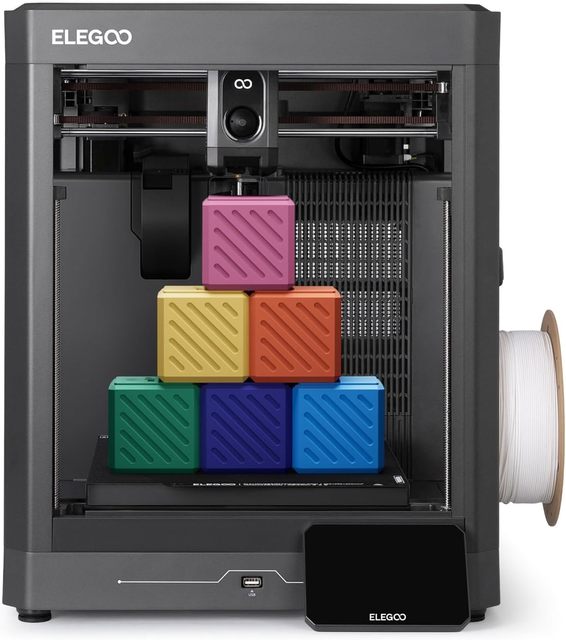 ELEGOO Centauri 2 Full Auto Calibration Beginner-Friendly CoreXY 500mm/s High-Speed Smooth Print 350°C High-Temp 3D Printer