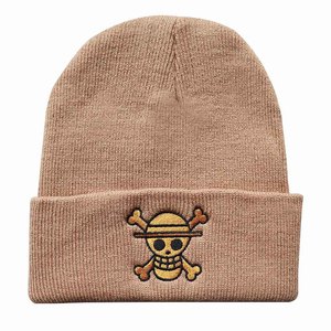 Gorro de Punto Cálido con Diseño de Anime de Monkey D. Luffy, Bordado de Alta Calidad en 5 Colores, para Exteriores - Product Image 5