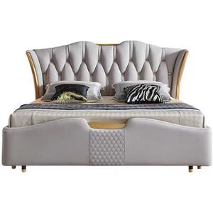 Ensemble de Mobilier de <span class=keywords><strong>Chambre</strong></span> à <span class=keywords><strong>Coucher</strong></span> Moderne en Bois, 5 Pièces, Grande Taille Double Lit King Size, Haute Qualité, Vente en Gros - Product Image 6