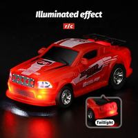 Coche RC Miniatura 1/58, Juguete de Bolsillo Portátil en Lata, Coche de Carreras con Control Remoto Inalámbrico, Mini Coche RC de Derrape