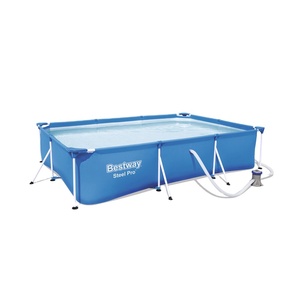 <span class=keywords><strong>Piscine</strong></span> gonflable à cadre métallique, grand sur le sol, réservoir d'eau en acier pour maisons, 3 pièces - Product Image 1