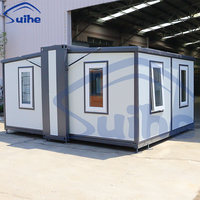 Conteneur préfabriqué pliable temporaire maison préfabriquée 20 pieds avec salle de bain bureau