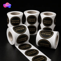 Impression de logo personnalisé en feuille d'or, estampage or de luxe, étiquette personnalisée en rouleau, logo personnalisé en feuille d'or pour boîte