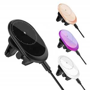 Frete Grátis 15W Carregamento Rápido Magnético Wireless <span class=keywords><strong>Car</strong></span> Holder Phone <span class=keywords><strong>Charger</strong></span> Magnet Carregador de carro sem fio para 15 14 13 12 - Product Image 5
