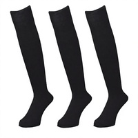 Chaussettes de baseball pour adultes, genouillères, OEM, sport, noires, tricotées