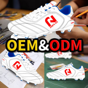 Chaussures de football FG à crampons longs pour hommes, personnalisées, respirantes, pour compétition et entraînement, vente en gros d'usine - Product Image 4