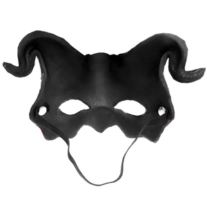 Máscara de demonio de Halloween, cuernos, diablo, máscara de media cara, fiesta, Cosplay, monstruo de terror, mascarada, casa embrujada de miedo, accesorios, máscara de PU, decoración - Product Image 5