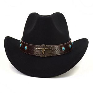 Sombrero Vaquero Occidental de Metal de Alta Calidad, Estilo Bullhead, para Primavera y Otoño, Ideal para Fiestas, Pesca, Negocios, Deportes al Aire Libre - Product Image 2