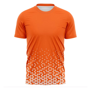 New Design Short Sleeve Quick Dry Breathable 100% Polyester Soccer Jersey Summer Customization OEM Service - Product Image 1