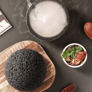 Plato de Sushi de roca de <span class=keywords><strong>cemento</strong></span> japonés de nuevo diseño de alta calidad similar al plato de cena Meteorite Planet al por mayor - Product Image 2