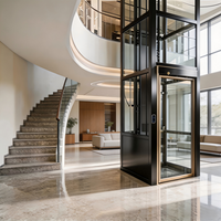 Ascenseur intérieur sans puits personnalisé de 2 à 5 étages, ascenseur à traction, ascenseur résidentiel intérieur, facile à installer