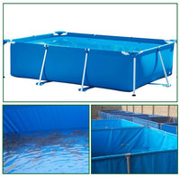 Liitong — filet de serrage en PVC, taille personnalisée, conception de bâche en PVC ou rectangulaire, réservoir d'élevage de poissons, 1000 litres
