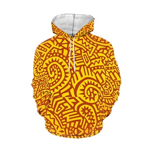 Sweat-shirts à capuche unisexes jaunes en promotion, imprimé floral 3D, sweat-shirt à capuche avec grandes poches pour hommes, adolescents, femmes - Product Image 3