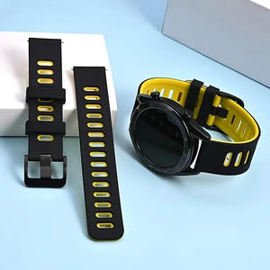 Correa de Reloj de Silicona de Doble Color para Huawei, Samsung, Amazfit, Garmin, 20mm 22mm, Correa de Repuesto Universal para Reloj Inteligente - Product Image 4
