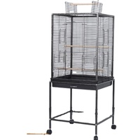 Cage à oiseaux multifonctionnelle en métal, villa de luxe pour oiseaux, cage de reproduction pour perroquets