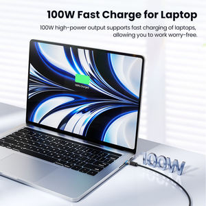 Câble de charge PD Toocki efficace 100W, fonction de recharge automatique, transfert de données 480 Mbps, <span class=keywords><strong>cordon</strong></span> tressé <span class=keywords><strong>pour</strong></span> smartphones - Product Image 3