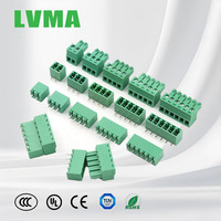 Bloc de bornes enfichables LVMA 3,81 mm, 2-16 broches, mâle/femelle, connecteur de réceptacle enfichable 15EDG pour carte PCB, certifié RoHS, 2000 V AC