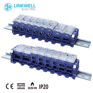 Connecteurs de câblage électrique modulaires <span class=keywords><strong>sur</strong></span> <span class=keywords><strong>rail</strong></span> <span class=keywords><strong>DIN</strong></span> avec couvercle transparent, borniers à vis pour usage automobile - Product Image 4