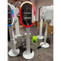 高品质数码单反相机新款 iPad 照相亭，带液晶触摸屏机器人旋转功能 9.7 11 3 件套和打印机组合复古版