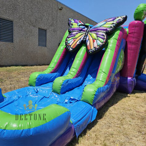 Tùy chỉnh chủ đề khác nhau <span class=keywords><strong>Inflatable</strong></span> nhảy lớn bướm bơm hơi di động trượt nước lâu đài cho ngoài trời - Product Image 2