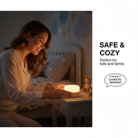 Mini lampe de nuit à détecteur de mouvement en bois, LED rechargeable, lampe de chevet, lumière chaude, lampe de placard, lampe d'escalier