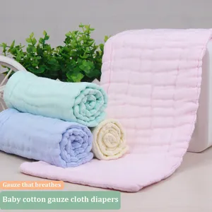 工厂定制Elinfant棉纱布尿布插入吸收环保可重复使用的可水洗布尿布插入