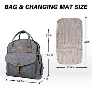 Sac à langer pour bébé, nouveau style, compact, personnalisable, grand format, unisexe, pour voyage, fabriqué en usine BSCI. - Product Image 2