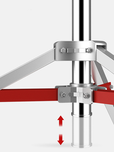 Heavy Duty 4.4m Double Usage Lumière Stand Boom Arm 'C' Stand En Acier Inoxydable Roue Portant 20kg Pliable Studio Flash - Product Image 4
