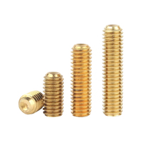Vis sans tête H62 en laiton DIN916 à six pans creux avec pointe cylindrique M1.6-M20
