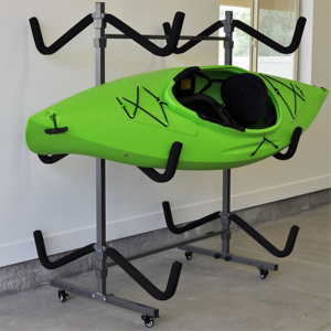 Soporte Combinado para Kayak y Bicicleta JH-Mech para RV, Soporte de Almacenamiento para Kayak de Aluminio Plegable <span class=keywords><strong>Vertical</strong></span> con Altura Ajustable - Product Image 2