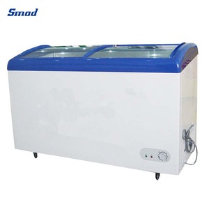 Smad 300l 500l Curved Glass Ice Showcase Chest <b>Freezer</b> Commercial Ddh-328p Chest <b>Freezer</b> Commercial - Product Image 4