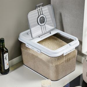 Pet <strong>Food</strong> <strong>Dog</strong> Cat Grain Sealed Keep Fresh Bin Large Kitchen Airtight Lid Rice Storage <strong>Container</strong> with Pest-Repellent Box - Product Image 2