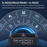 Ordinateur industriel sans ventilateur embarqué RS232 RS485 Intel Core I5 4200U 6300U 7200U 1135G7 I7 1165G7 3G 4G Lte IOT Mini PC Linux
