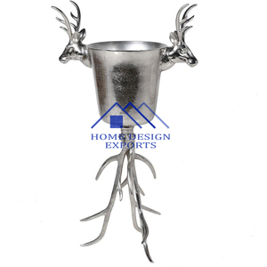 Meilleure vente Barware Nightclub Party Decor Deer Stag Antler se trouve dans le seau à glace à champagne en métal d'aluminium durable - Product Image 1